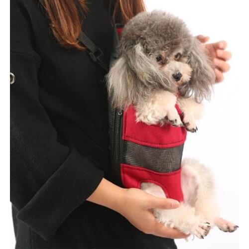 Pet Dog Carrier Backpack Red Color Outdoor Travel Products Breathable Shoulder Handle Bags for Small Dog Cats Chihuahua 2021