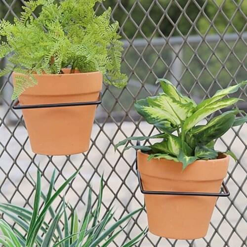 Garden Supplies Hanging Plant Bracket Balcony Flower Pot Rack Outdoor Railing 667A