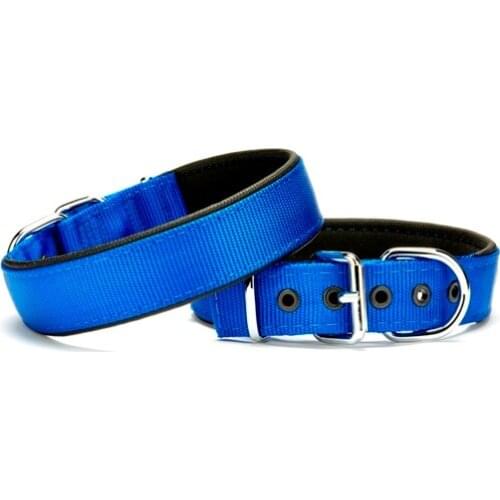 Dog collar Softlu 3 cm x 65 cm Blue