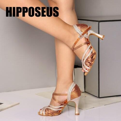 New Women Dance-Shoes Girls Latin Tango Ladies Modern Ballroom Dance Shoes High Heels Soft Bottom Dancing Shoes Hot Selling