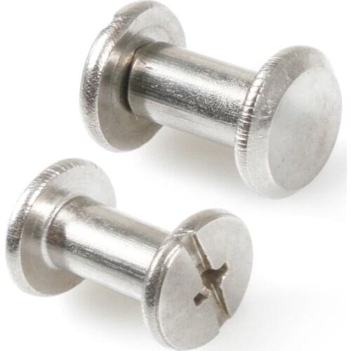 20pcs M5*8 stainless steel screw books Fingertight Picture books screw rivets albums butt recipes leaflet nail M5Hardware