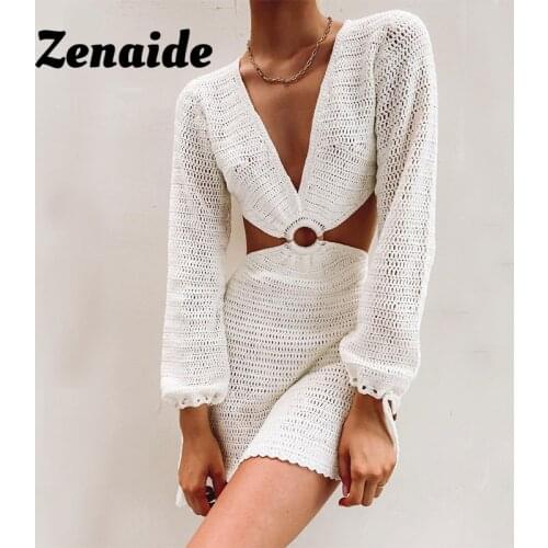 ZENAIDE Fashionable Knitted Dresses