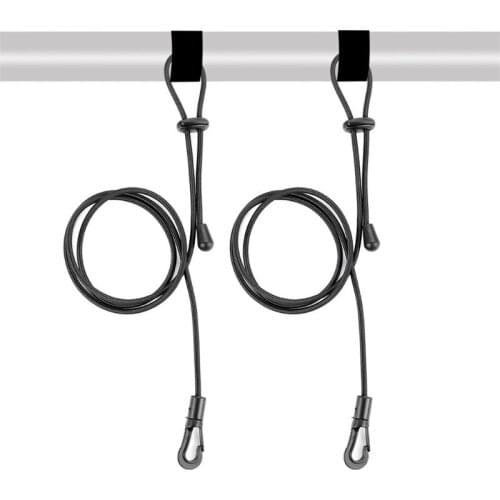 1pair Canoe Kayak Shock Cord Hook Tie Down Rope Fishing Rod Lanyard Paddle Leash