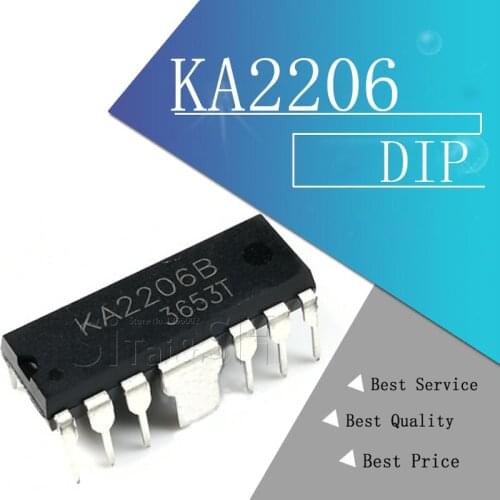 10PCS KA2206 DIP12 KA2206B DIP new and original IC
