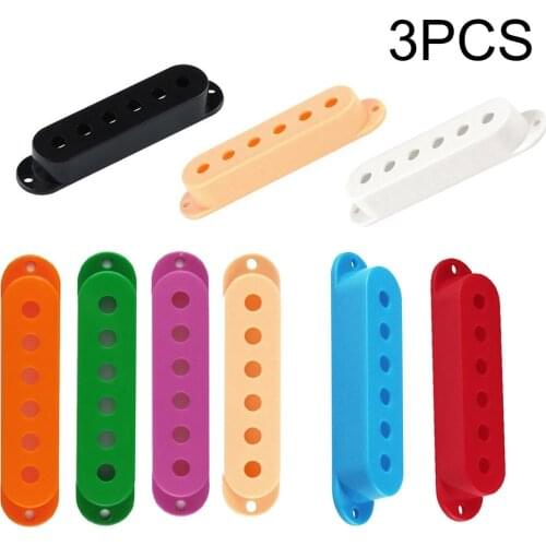 3pcs Guitar Anatomy Single Coil Pickup Covers Shell 48 / 50 / 52mm For Strat Single Coils Basses Parts Accessories Tool Part