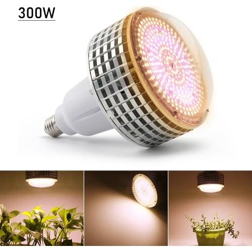 300W E27 Full Spectrum Led Grow Lamp New Desgin Good Heat Dissipation Ability Indoor Flower Vegetable Fruite Tent Plant Light