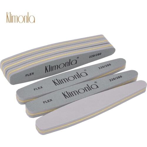 50Pcs/Pack Klimonla Nail Care Buffer Nail File 220/280 Sandpaper UV Gel Polishing Pedicure Double Side Tools File Supplier