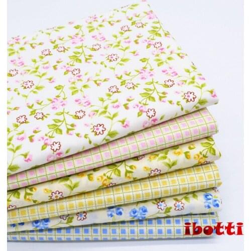 6pcs/Lot 18*22inc Fat Quarters Quilting Fabric Bundles for Quilting Bundle tilda fabric for sewing Crafting Breath of summer