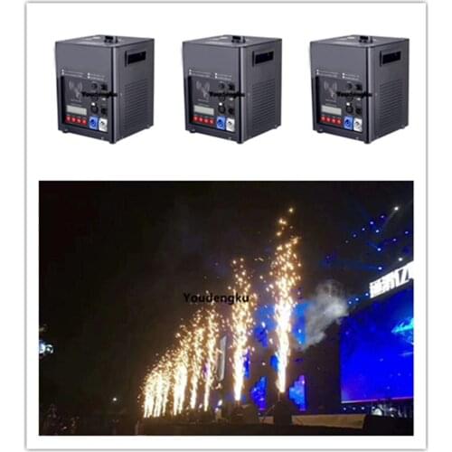 6 pieces High configuration 500W electronic fireworks machine sparkularly cold flame fountain machine with dmx512