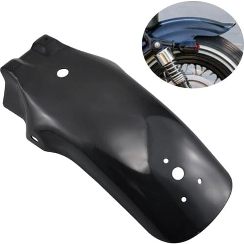 Moto Black Metal Rear Fender Mudguard Protector Guard For Harley Chopper Bobber Shasow VTX V Star VN 800 900 1500 Universal