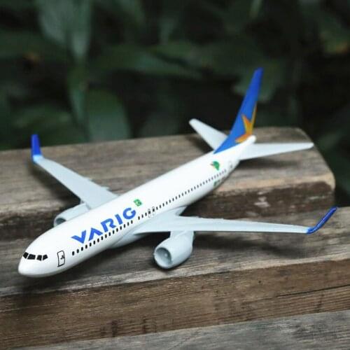 Bralizian Varig Airlines Boeing 737 Aircraft Model 6" Metal Airplane Diecast Mini Moto Collection Eduactional Toys for Children