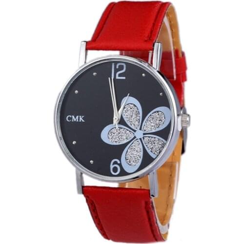 2021 New Fashion Womens Watch Ultra Thin Belt Clover Factory Quartz Watch Watches for Women Relojes Para Mujer Simple Watch