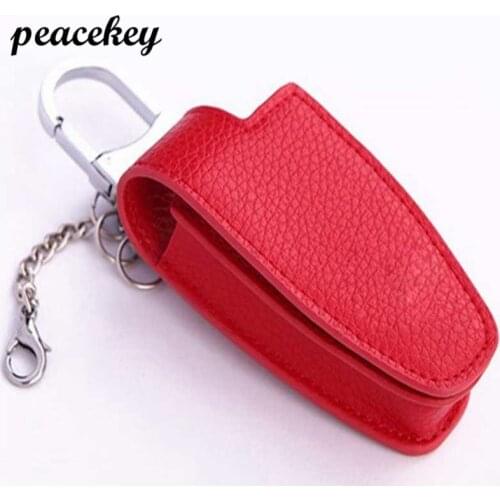 Peacekey Genuine Leather Car Key Sticker case For Benz Amg W203 W210 W211 W204 C Cls Clk Cla class Genuine Leather Key Wallet