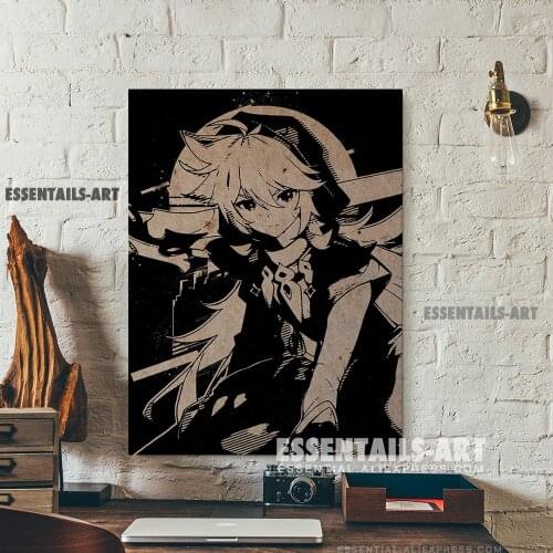 Genshin Impact Vintage Razor Canvas Wall Art Painting Decor Bedroom Study studio print Living kid Room Home Decoration Prints