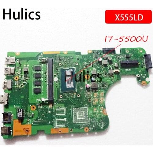 Hulics Original X555LD Laptop motherboard for ASUS X555LD X555LDB X555LA X555LB X555L X555 SR23W I7-5500U CPU