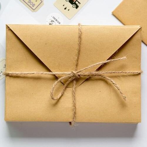 10pcs/lot Kraft Envelopes Small Brown Kraft Paper Envelopes Suitable for Business Cards,Invitations,Postcard,Letter Bags