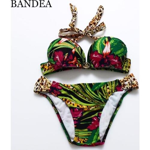 BANDEA Swimsuit Bikini 2019 Sexy Bikinis Women Swimwears Push Up Print Swimwear Female Swimsuit Swimming Suit For Women