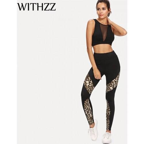 WITHZZ Womens Sexy Stitching Leggings Women Leggins Elbows For Fitness Legins Push Up Workout Jeggings Tayt Sportleggings Pants