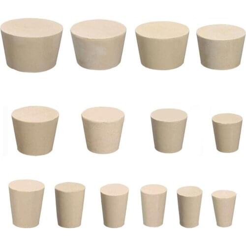 HOT SALES！！！New Arrival 1Pc Solid Rubber Stopper Laboratory Engine Push-In Bottle Sealing Plug 15 Size Wholesale Dropshipping