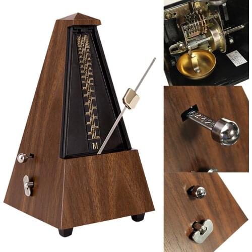 Tower Type Guitar Metronome Bell Ring Rhythm Mechanical Pendulum Metronome for Guitar Bass Piano Violin Musical Instrument