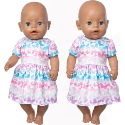 Soft Dress Doll Clothes Fit 17 inch 43cm Doll Clothes Born Baby Suit For Baby Birthday Festival Gift