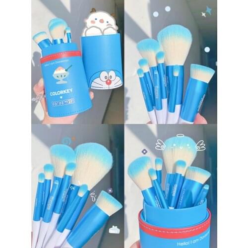 New Arrival Cosmetics Beauty Tools Eye and Facial Makeup Brush Set Blue Durable and Easy to Use Eyeshadow Blush Contour Brush