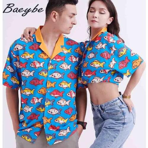 New Couple Homewear Man Hawaiian Shirts Plus Size Clothes Fashion Stock Shirt Short Sleeve Woman Blouse Unisex Casual Streetwear