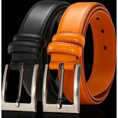 High Quality Mens Genuine Leather Belt Designer Belts Luxury Fashion Pin Buckle Male Casual Vintage Jeans Waist Belt