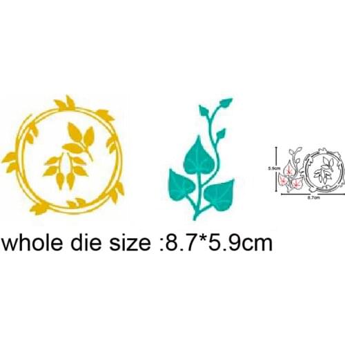 Christmas Garland Leaf Metal Cutting Dies for 2020 New Stencil dies DIY Scrapbooking dies Embossing Paper Card Making Craft dies