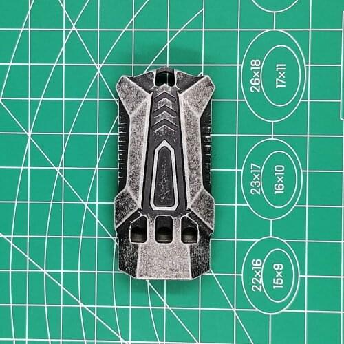 Heavy Duty Aluminum Alloy Whistle Up to 120db High Decibel Three Tubes Whistle for Camping Hiking Emergency Survival