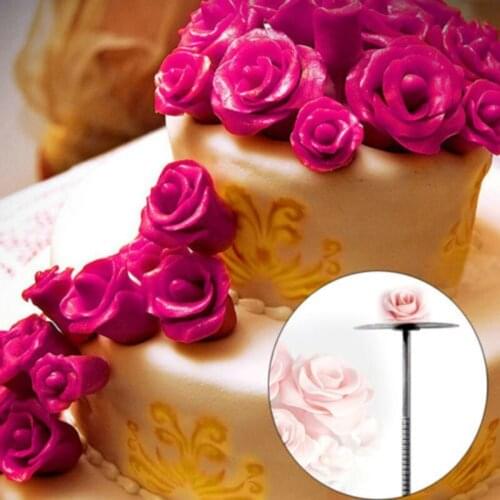 Creative Stainless Steel Cake Flower Needle Cake Cupcake Icing Cream Decorating Tool Cake Decorating Nails Pastry Tool