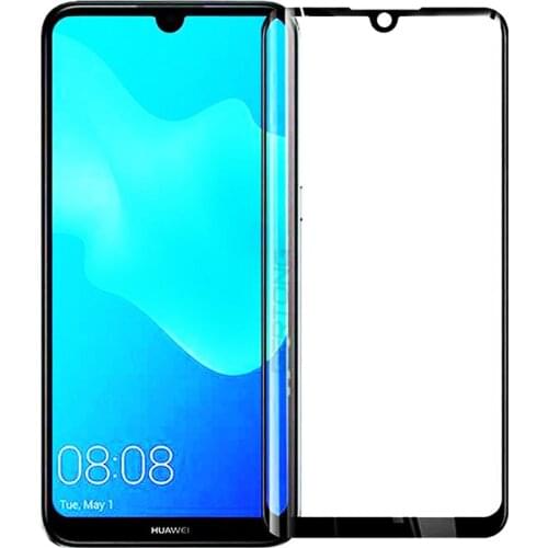 Full Cover Tempered Glass For Huawei Y9 2019 Y5 Y7 Prime Y6 Pro 2019 3D Screen Protector Anti-scratch Protection Front Film