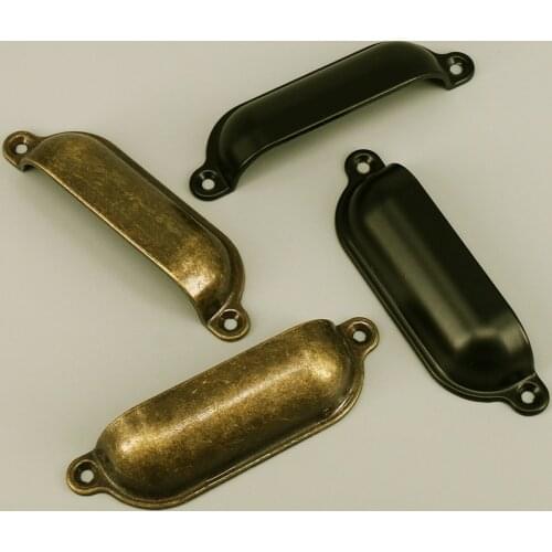 2PCS Shell Style Kitchen Cabinet Wardrobe door Pull Handle Drawer Knobs furniture Hardware handle