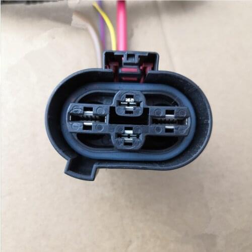 4 Pin/Way Electronic Fan Plug Connector Wire Cable Pigtail For Audi VW Skoda VAG Golf/Sagitar/Magotan/Polo 1K0906234 1K0 906 234