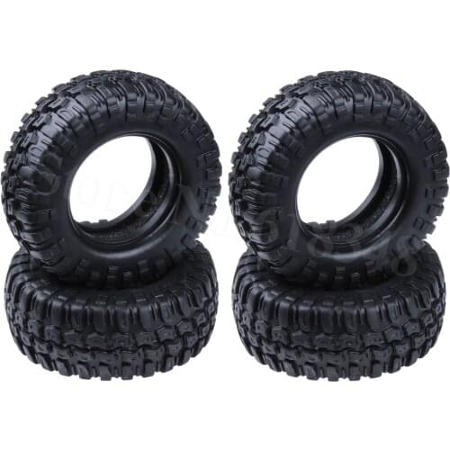 4Pcs RC 1/10 Rock Crawler Tyre Tires With Foam Inserts OD:96mm ID: 52 mm Width: 36 mm For Climbing RC Car Replacement Parts