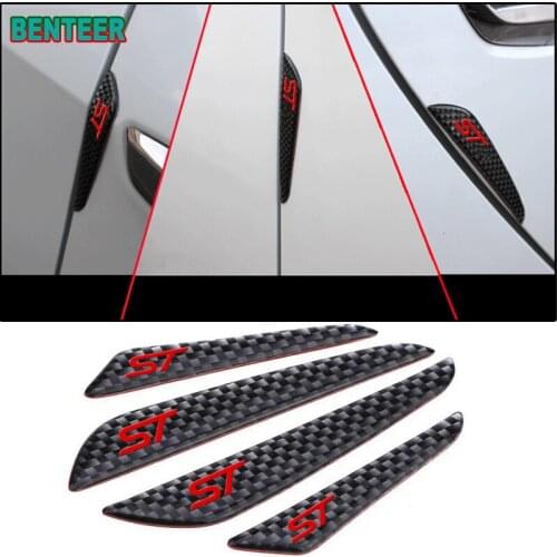 4pcs Car Door Protector Stickers For Ford Focus Fiesta Mondeo Fusion Escape Edge Ecosport Kuga auto Accessories