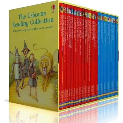 40 Books/set Usborne Story Reading Books Collection My Third Reading Library Box Book Set Kids Toys for Educational