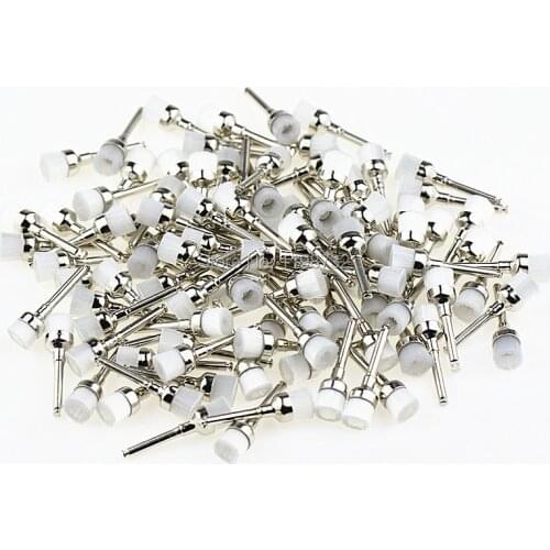 50Pcs Dental Lab Materials White Nylon Latch Flat Polishing Polisher Prophy Cup Brushes Dentist Products