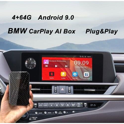 Carplay For BMW 5 Series E60 E61 F10 F11 F07 F18 Ai Box Car Android 9.0 System 4+64G Applicable for Apple TV GPS Box