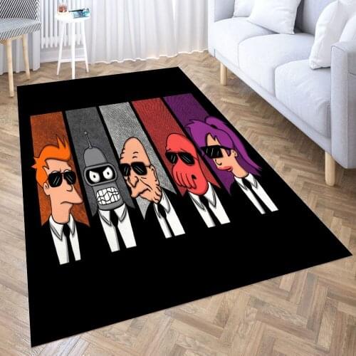 Future Dogs Carpet for Living Room 3D Anime Cartoon Rug Gamer Teen Room Bedside Lounge Rug Kids Children Floor Mats
