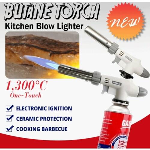 Butane Torch Kitchen Blow Lighter Burner Soldering Iron Lighter For Grill Bur Welding Pen Burner Welding Soldering Dropshipping