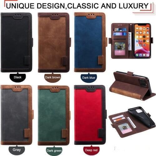For Huawei P40 Lite P40 Pro P30 Lite P30 Pro Y5 Y6 Y7 2019 Honor 8S 8A Flip Wallet Case Premium PU Leather Cover TPU Bumper