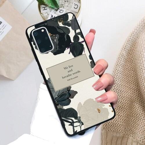 For Samsung Galaxy We live and breathe words. Will Herondale. The Infernal Devices. Soft TPU Black Border Samsung Galaxy Case