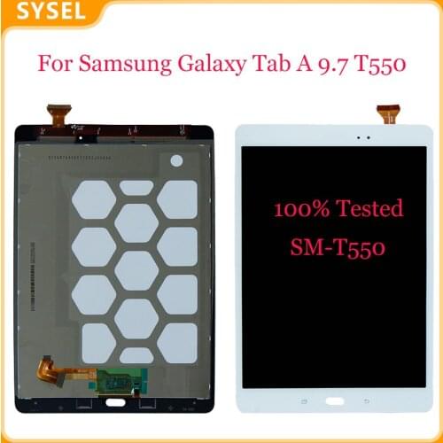 For Samsung Galaxy Tab A 9.7 T550 SM-T550 LCD Display Digitizer Screen Touch Panel Sensor Assembly
