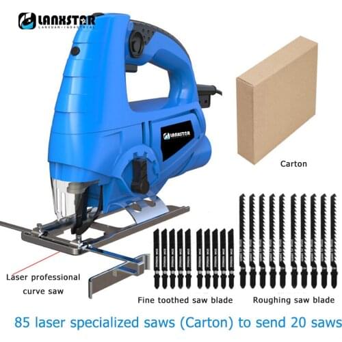 Laser Professional Multi-function Curve Sawmill Household Chainsaw DIY Mini Sawing Saw Power Tools Including 10/20PCS Blades