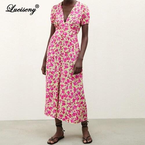 Розовые летние платья LUEISENY China At AliExpress