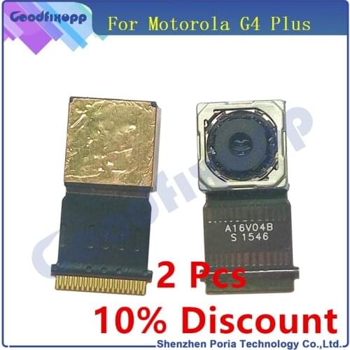 Phone Camera Modules For Motorola Moto G4 Plus XT1644 XT1622 100% Original Back Rear Camera Big Main Camera Module Flex Cable