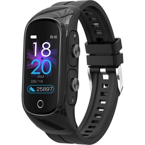 N8 Bluetooth Watch Multifunctional Health Monitoring Zinc Alloy 0.96 Inch Smart Watch with TWS Earphones for Fitness