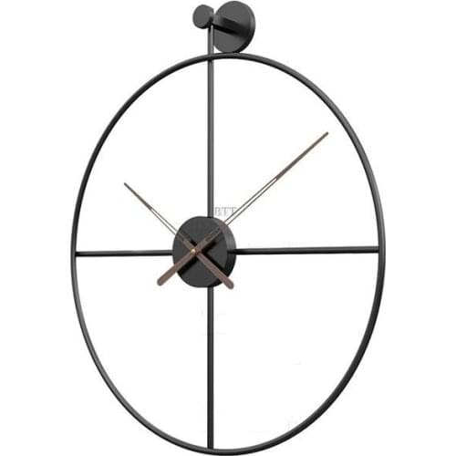 Wall Clock Modern Design Large Metal Nordic Style Wall Wathces Household Bedroom Iron Art Clocks Wall Watch Home Decor 40CM