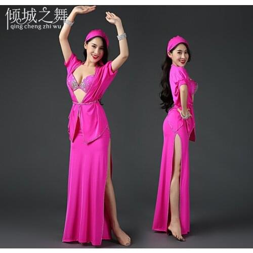 2018 new high grade Professional Performance Dancewear Outfit Women Brand Bellydance Costumes YC033